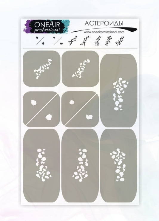 Pochoir 65 asteroids